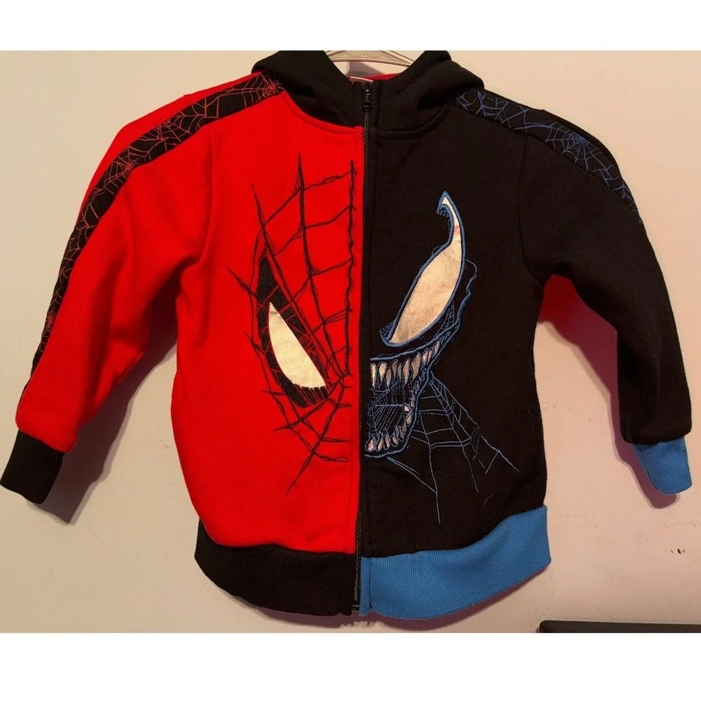 Marvel Spider-Man Venom XS 4/5 Sweat Shirt / RC Flip Car/Remote‎ Control Bundle